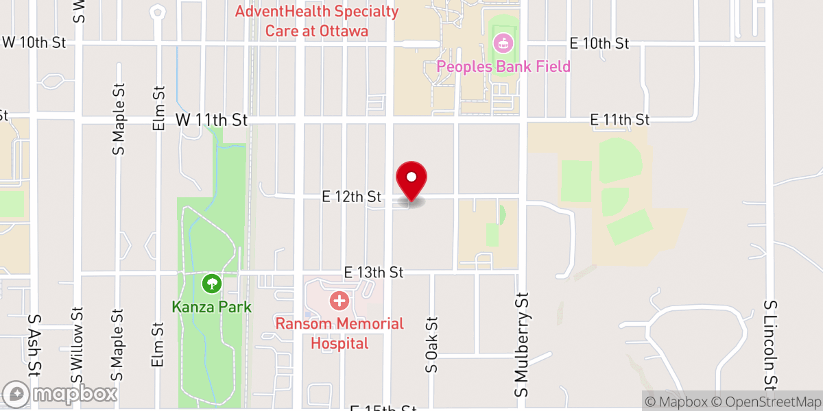 Map showing location of Pilgrim Bible Church