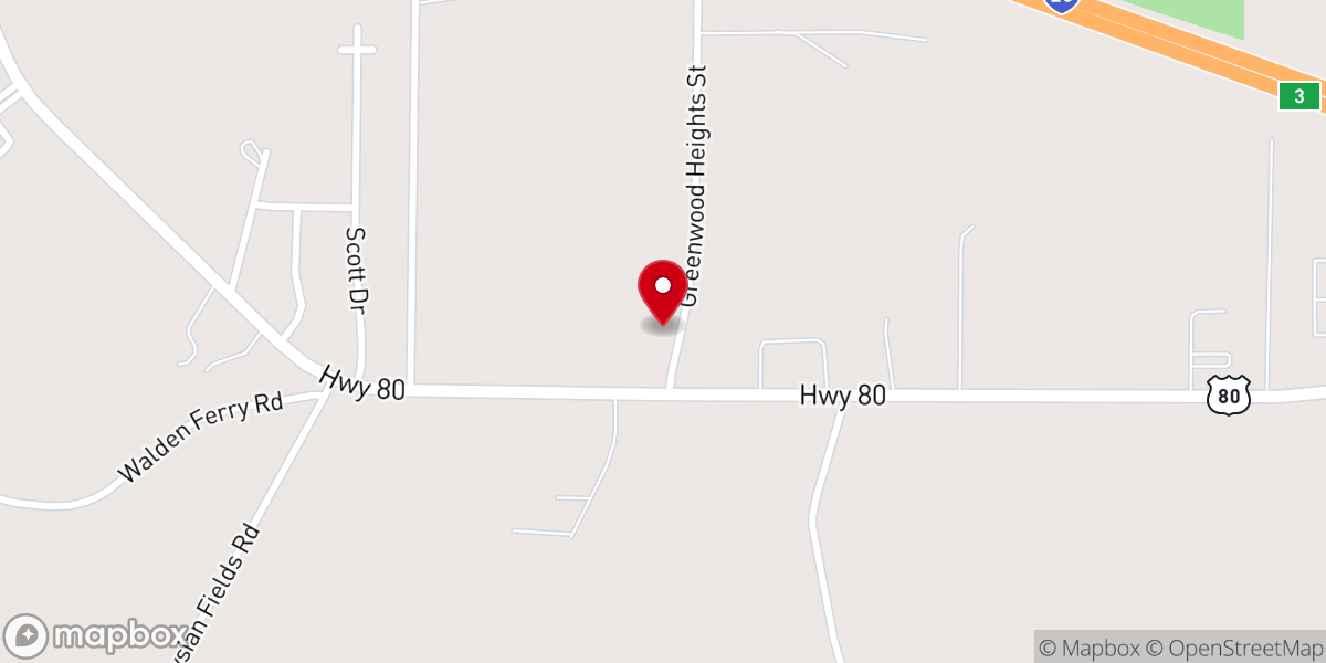 Map showing location of Dennis Aaron Ministries Inc