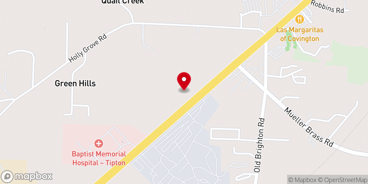 Map showing location of The Rock Church Assemblies of God