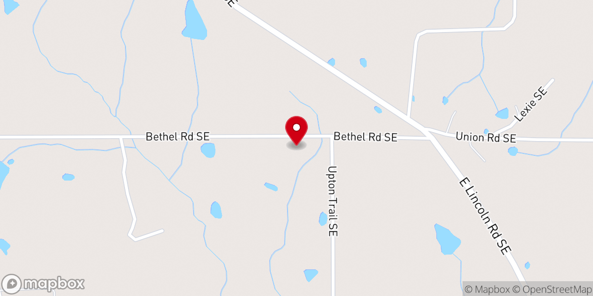 Map showing location of Bethel Temple Church
