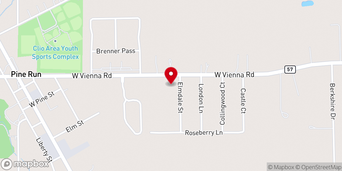 Map showing location of Community Church of God