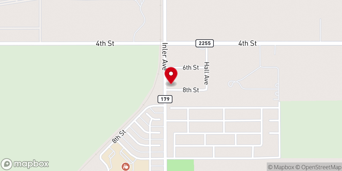 Map showing location of Faith Free Will Baptist Church