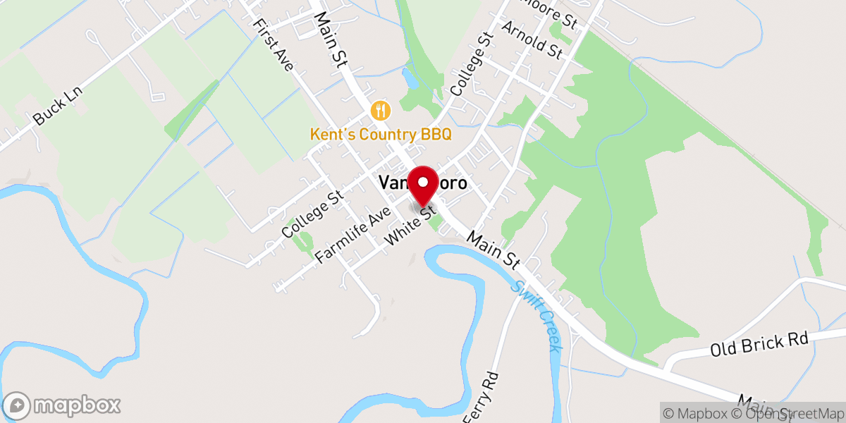 Map showing location of Rhema In Action Outreach Ministries