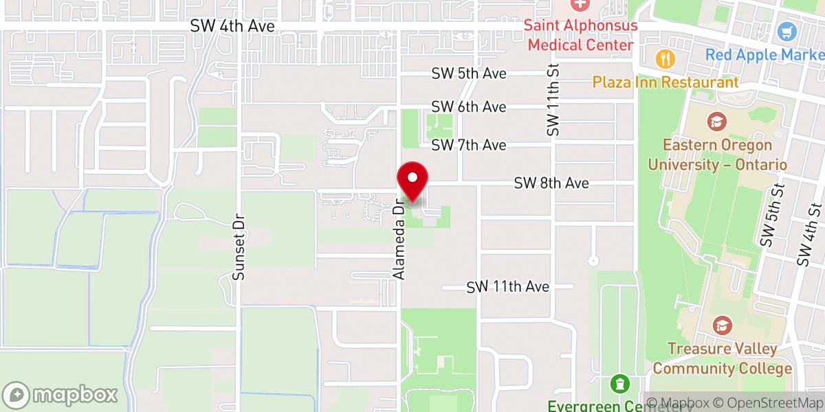 Map showing location of Saint Paul Lutheran Church
