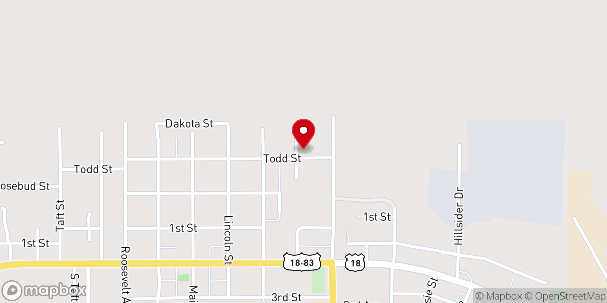 Map showing location of Hope Family Chapel
