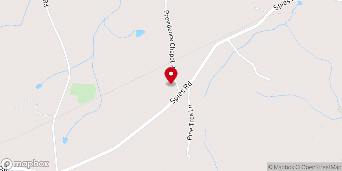 Map showing location of Providence Chapel Church