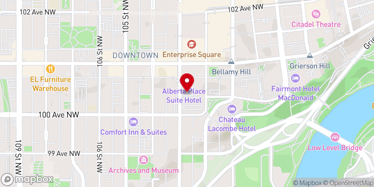 Map showing location of All Saints' Anglican Cathedral