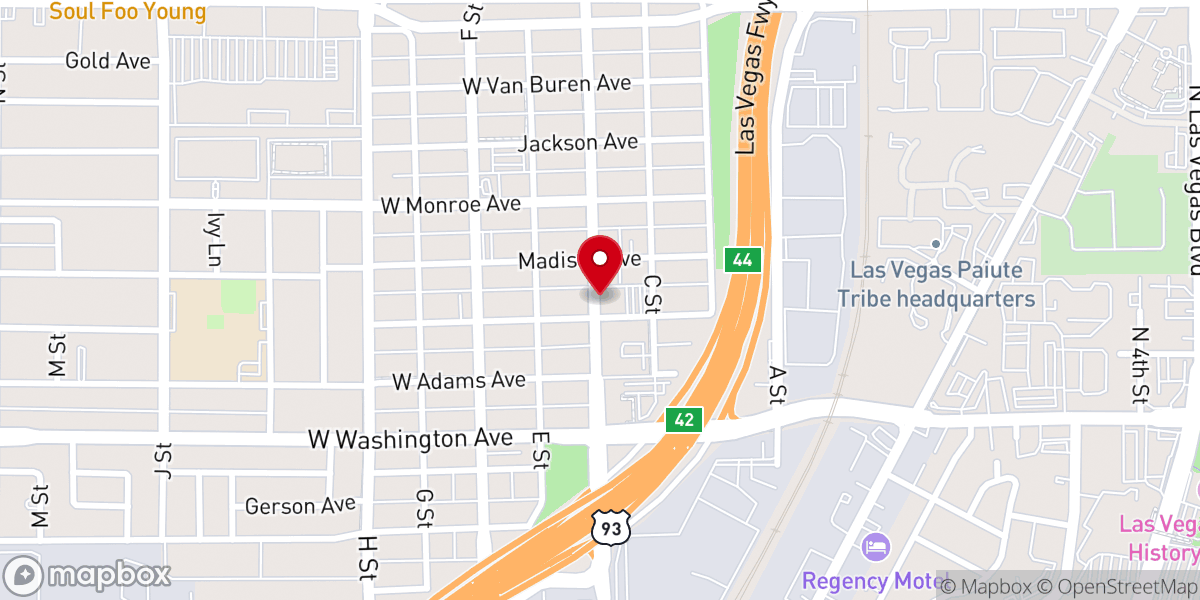 Map showing location of Greater New Jerusalem Church
