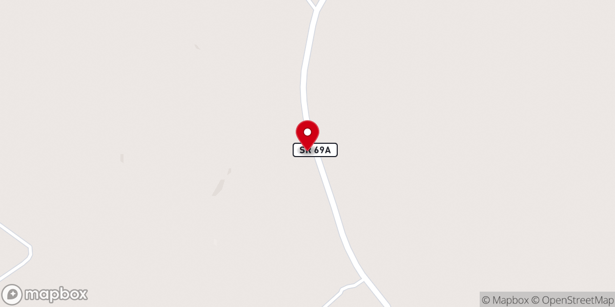 Map showing location of Shady Grove Primitive Baptist Church