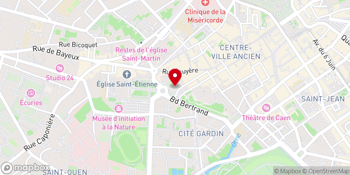 Map showing location of Église Saint-Étienne-le-Vieux