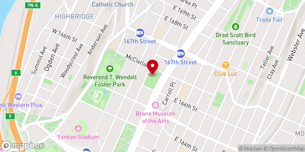 Map showing location of Andrew Freedman Home
