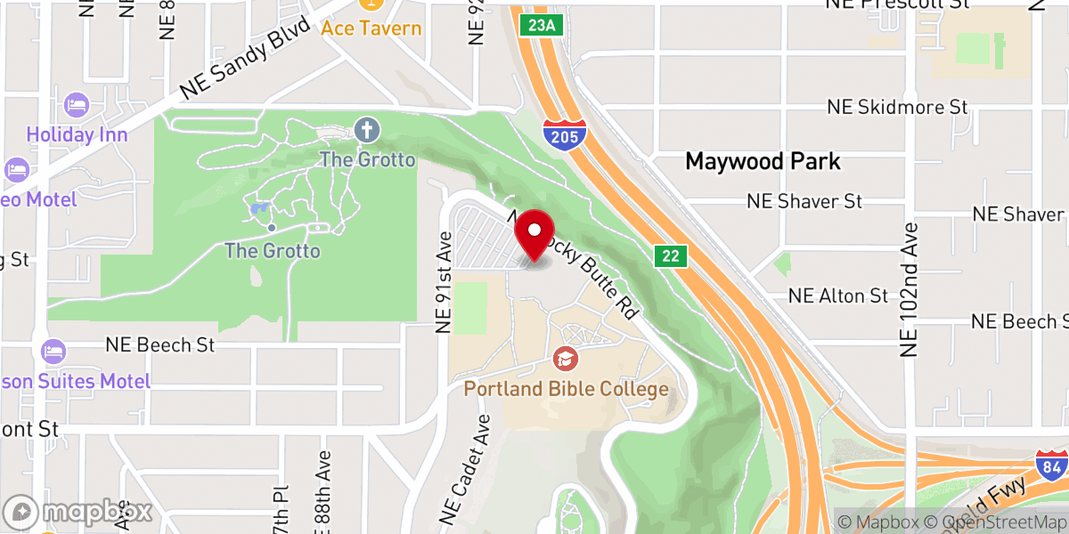 Map showing location of Mannahouse Church