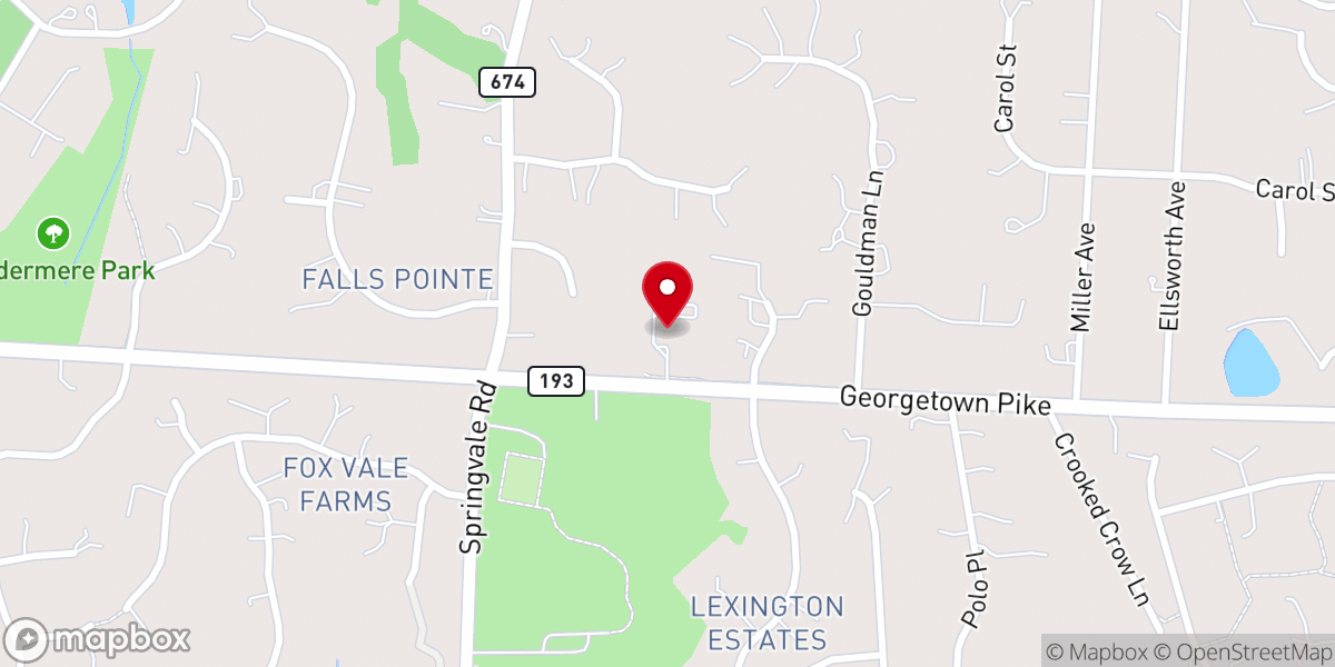 Map showing location of Christ the King Lutheran Church
