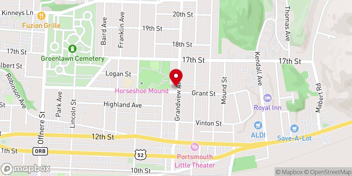 Map showing location of Covenant Reformed Baptist Church