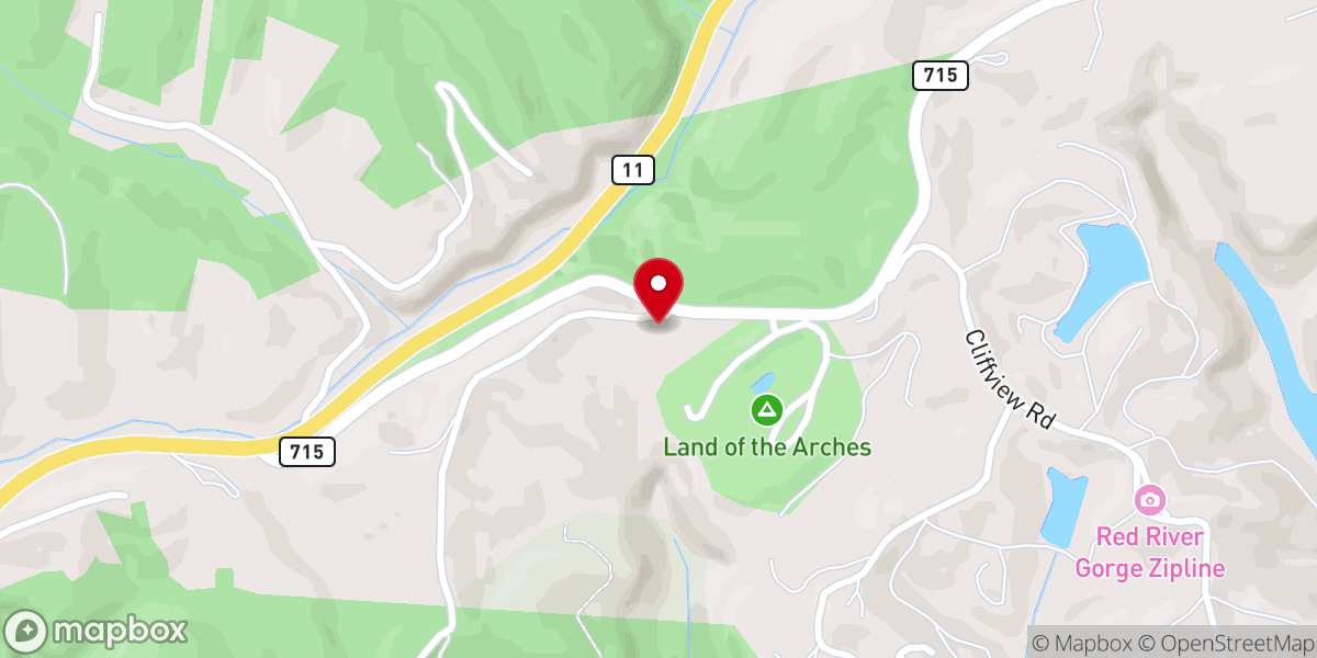 Map showing location of Faith Fellowship Church