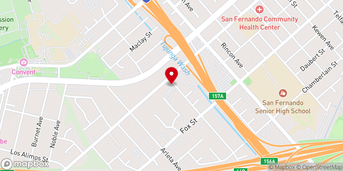 Map showing location of San Fernando English/Spanish SDA Chapel
