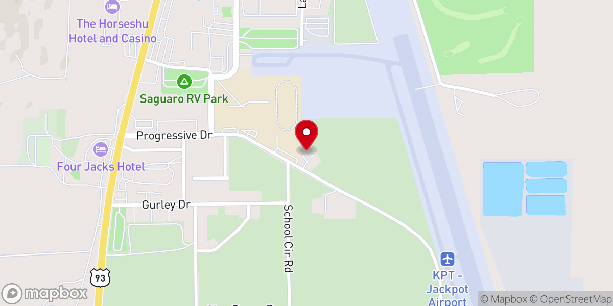 Map showing location of OUR LADY OF GUADALUPE MISSION