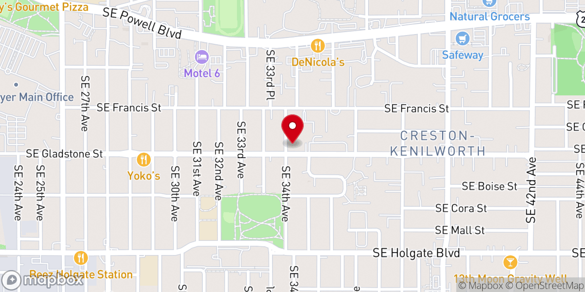 Map showing location of Kenilworth Presbyterian Church