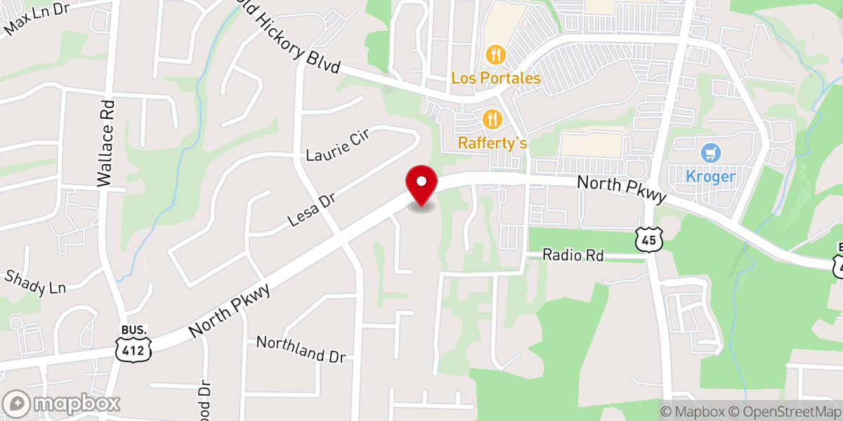 Map showing location of Christ Community Church