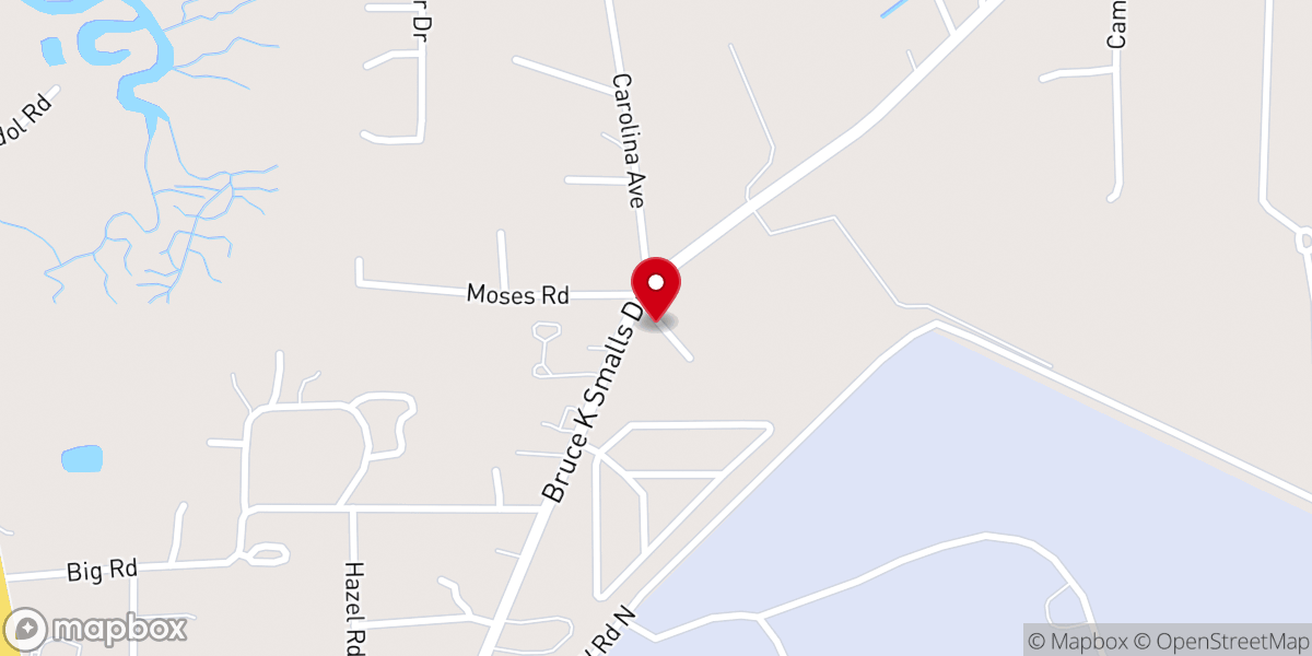 Map showing location of Beaufort Lighthouse Baptist Church