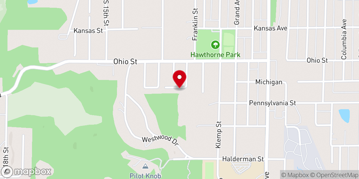 Map showing location of Leavenworth Community Missionchurch