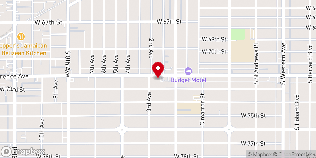 Map showing location of Thirtyninth Church of Christ Scientist