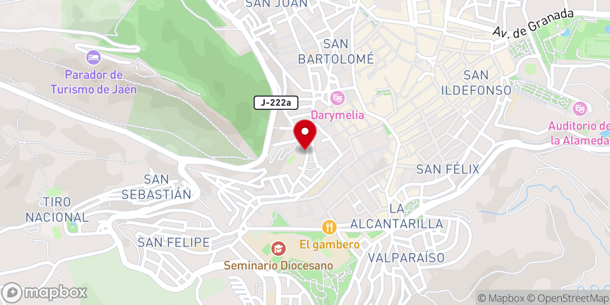 Map showing location of Iglesia-Convento de Nuestra Señora de la Merced