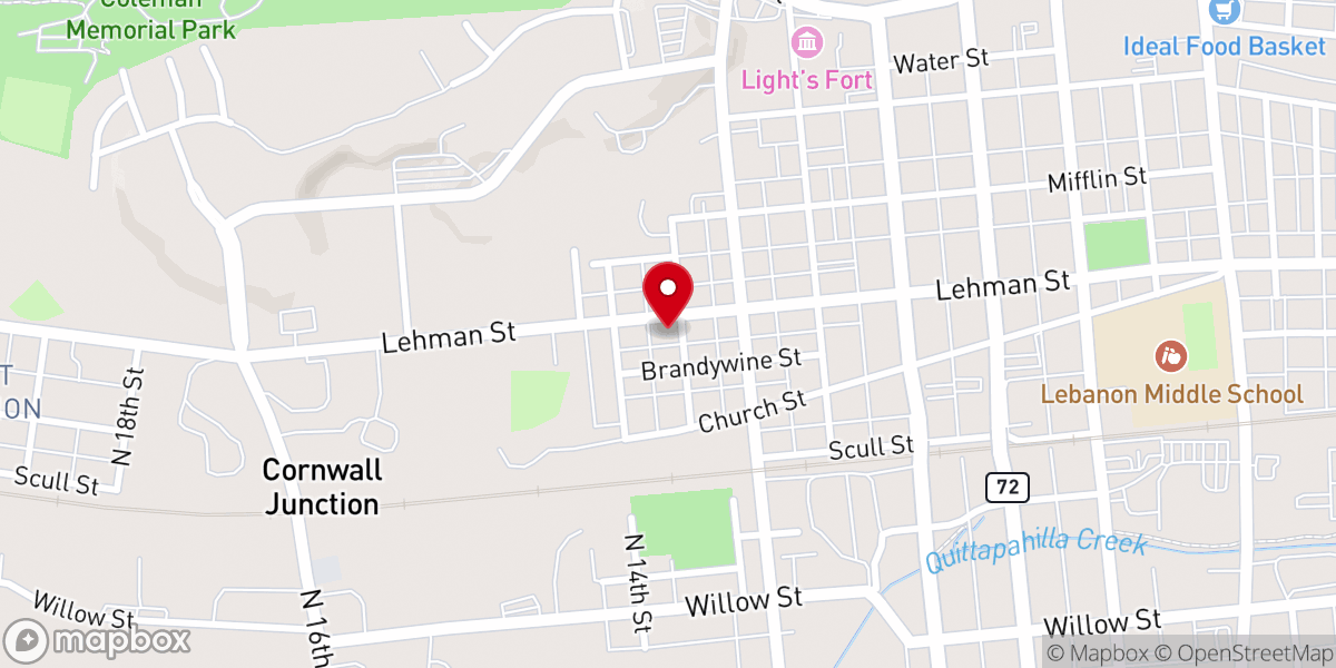 Map showing location of St Benedict the Abbot Church