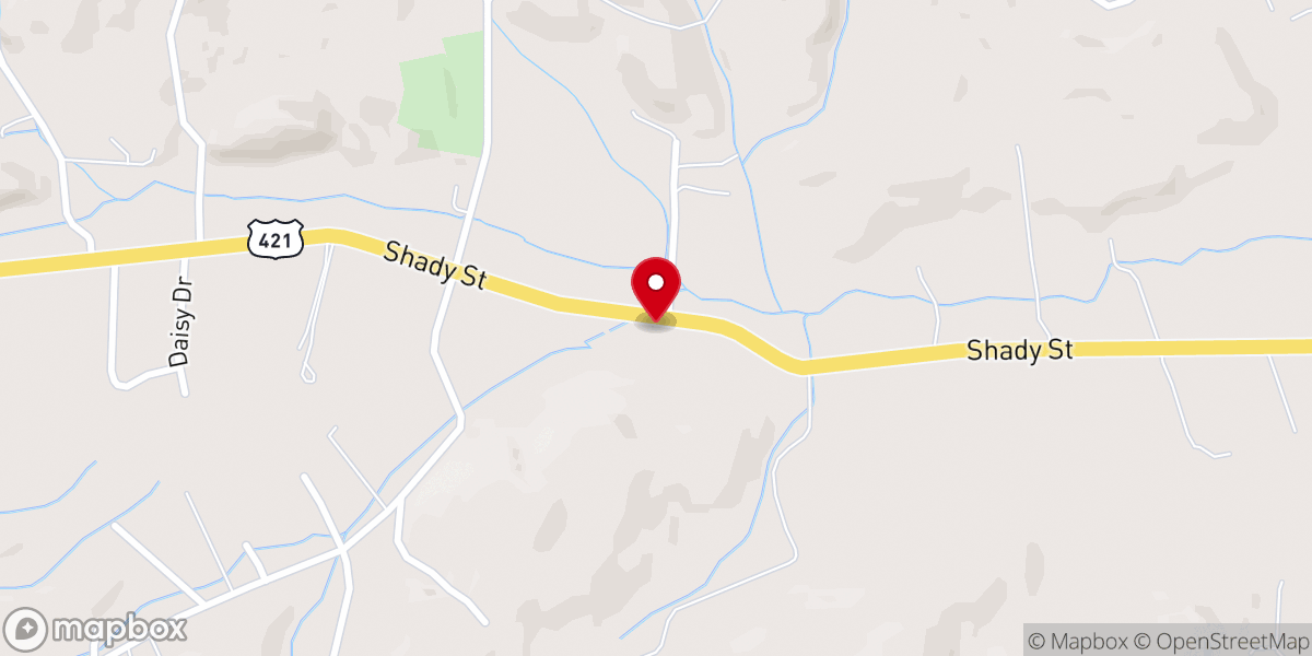 Map showing location of Valley View United Methodist Church