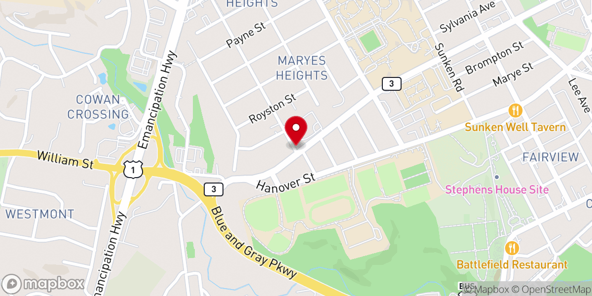 Map showing location of Saint Mary of the Immaculate Conception - Food Distribution Center