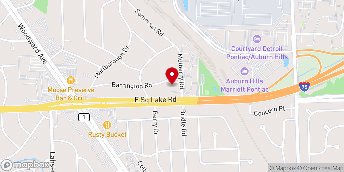 Map showing location of St. Paul United Methodist Church
