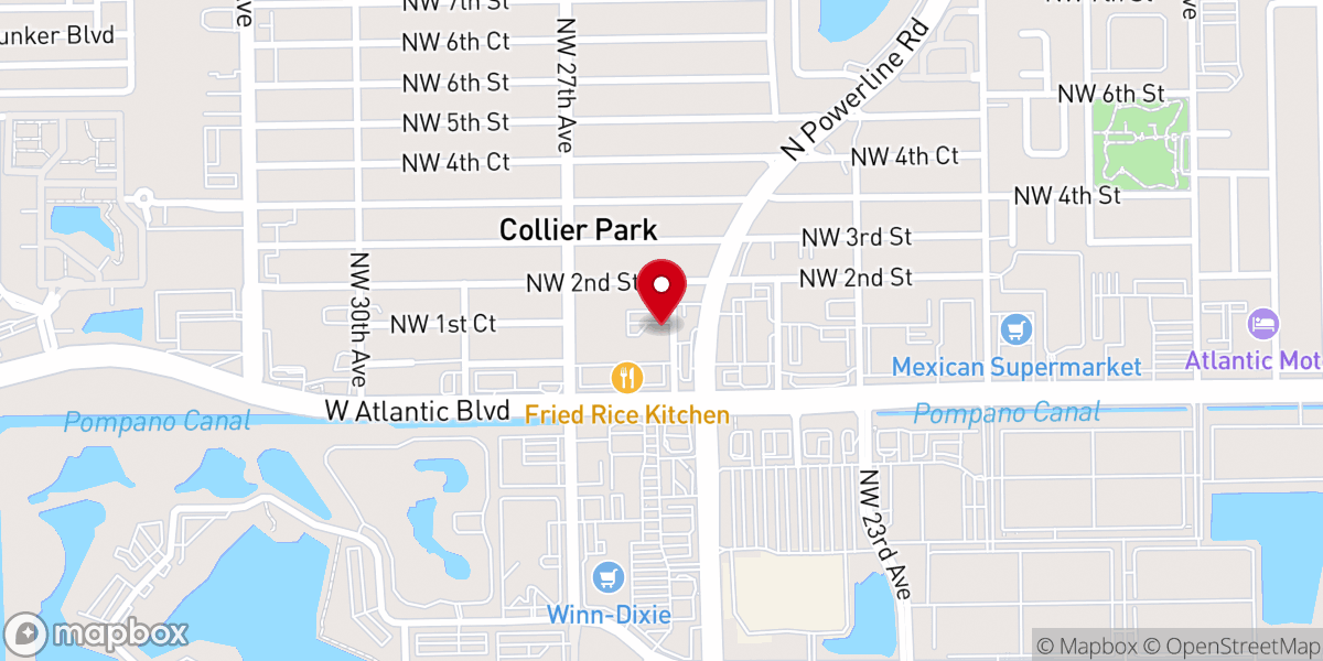 Map showing location of Word of the Living God Ministries