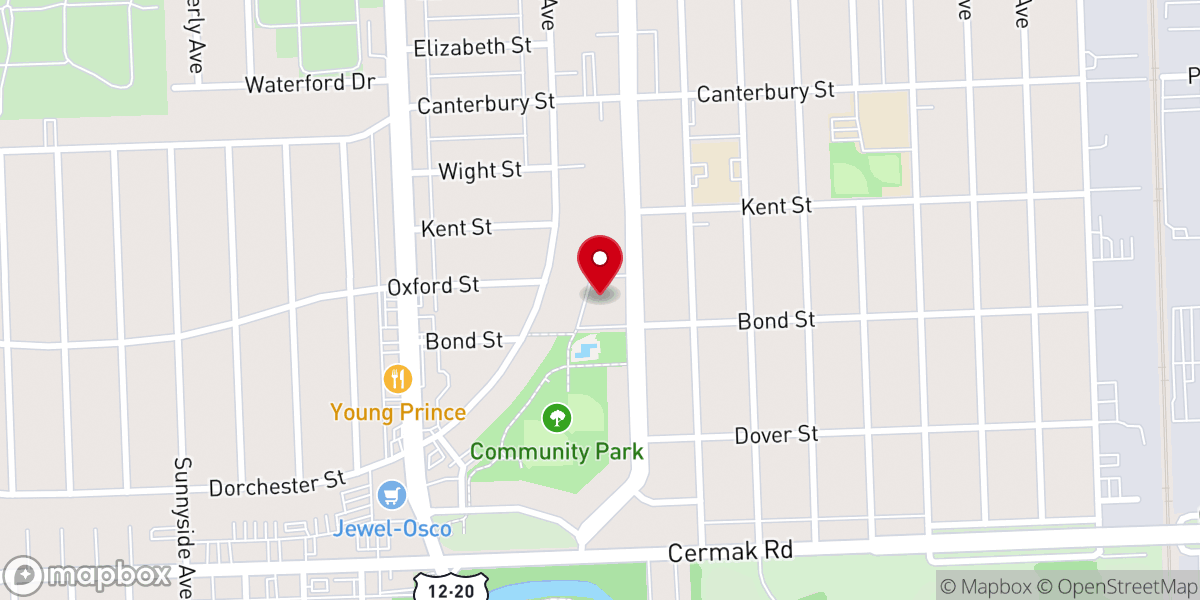 Map showing location of Illinois Conference United Church