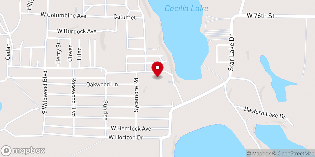 Map showing location of Tahoe Community Baptist Church