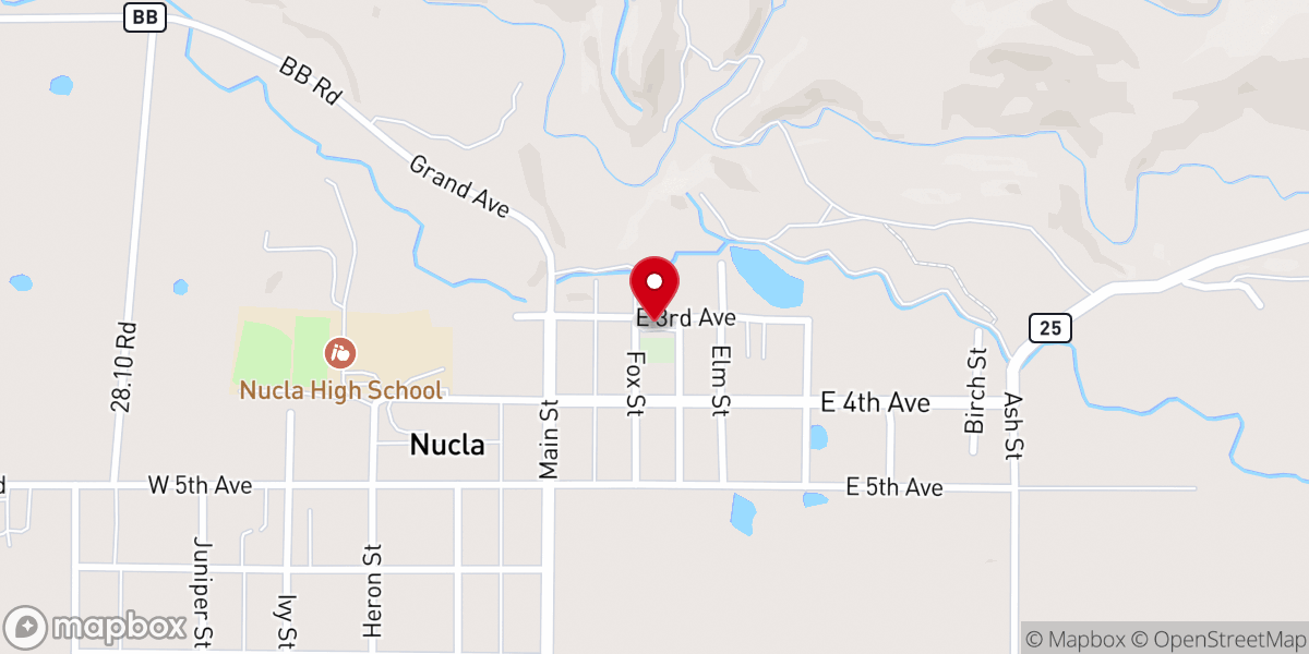 Map showing location of Our Lady of Sorrows