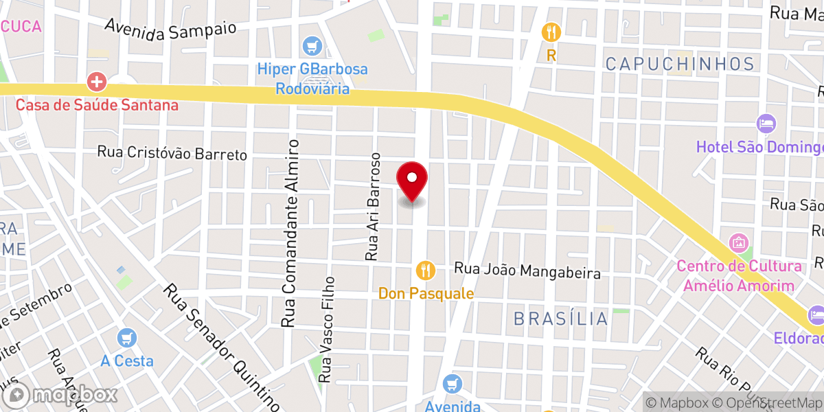Map showing location of Igreja de Deus no Brasil - Feira de Santana - BA