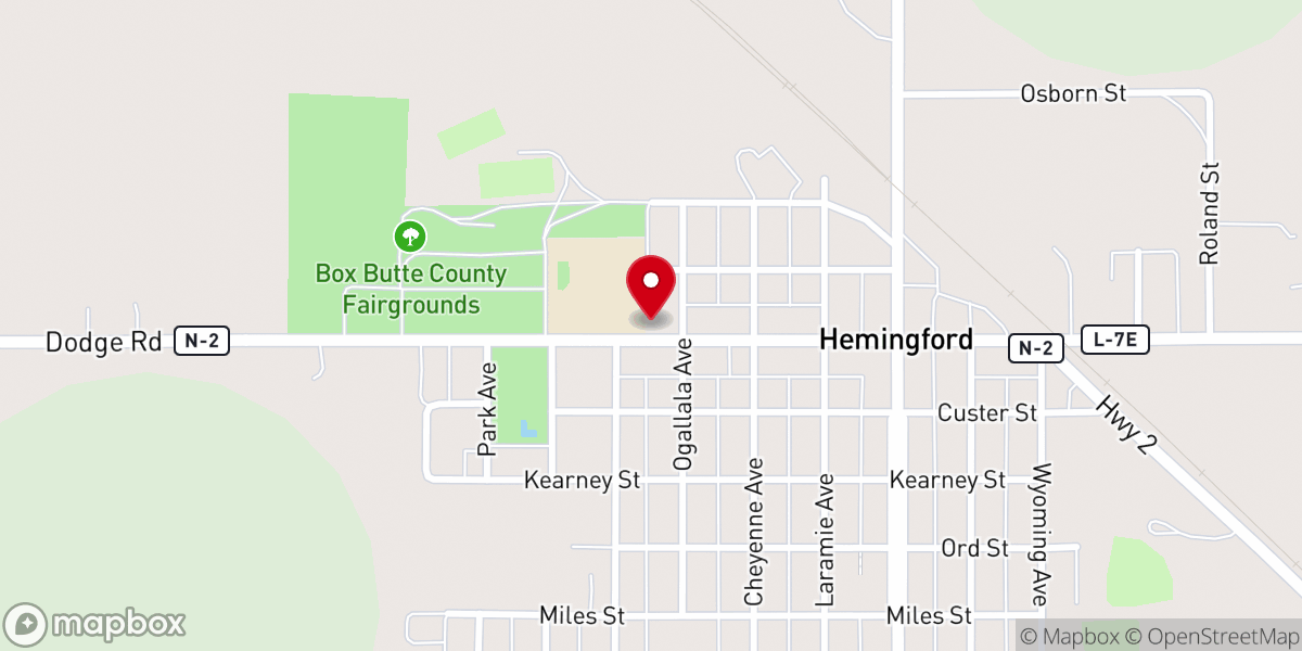 Map showing location of St. Bridgets Catholic Church