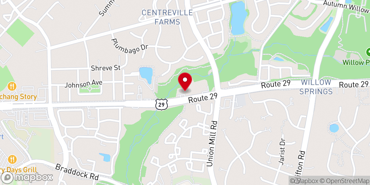 Map showing location of Howard Ministries Church