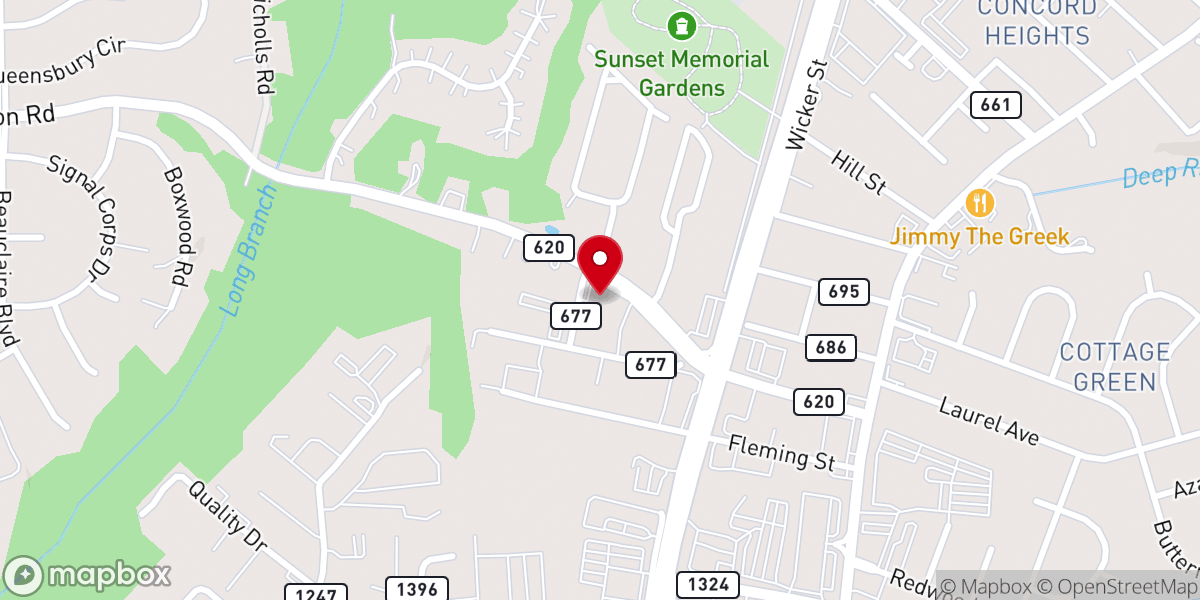 Map showing location of Church of Christ in Northern Virginia