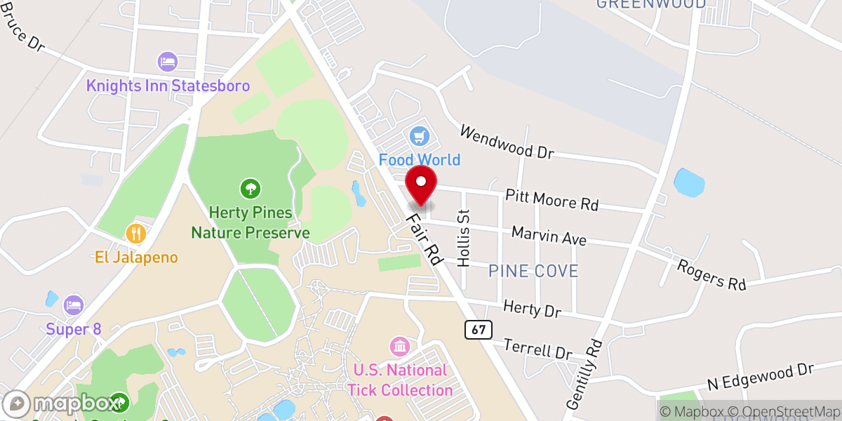 Map showing location of Episcopal Campus Ministry
