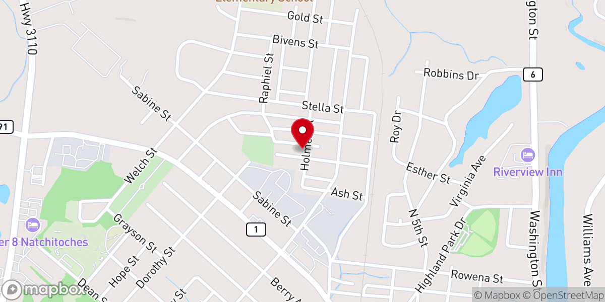 Map showing location of Goodwill Baptist Church