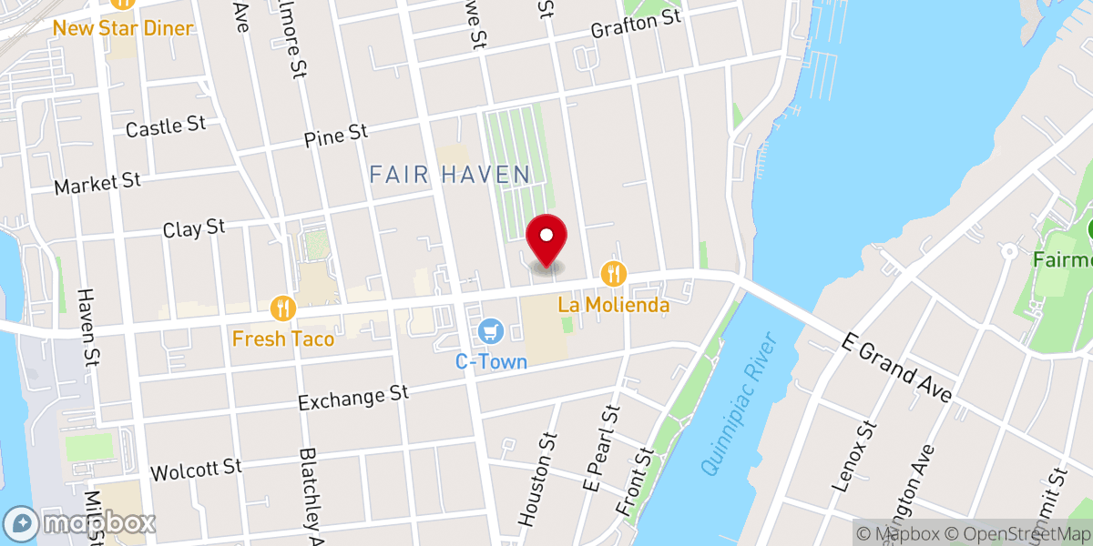 Map showing location of Inspirational Evangelistic Church
