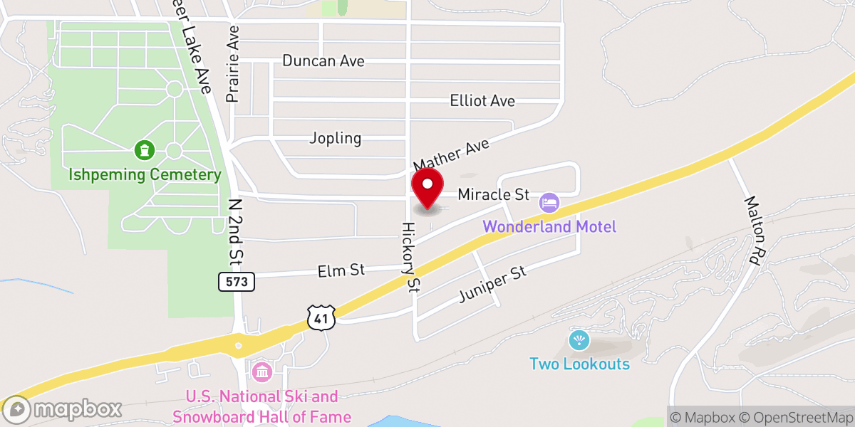 Map showing location of Wesley United Methodist Church