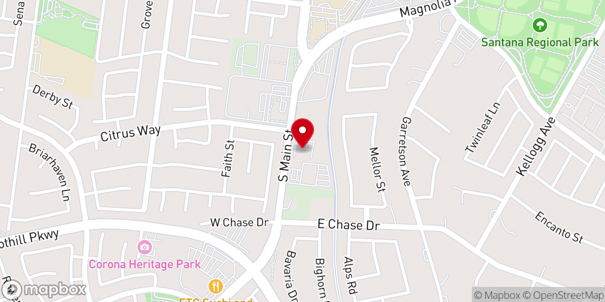 Map showing location of Crown of Life Lutheran Church