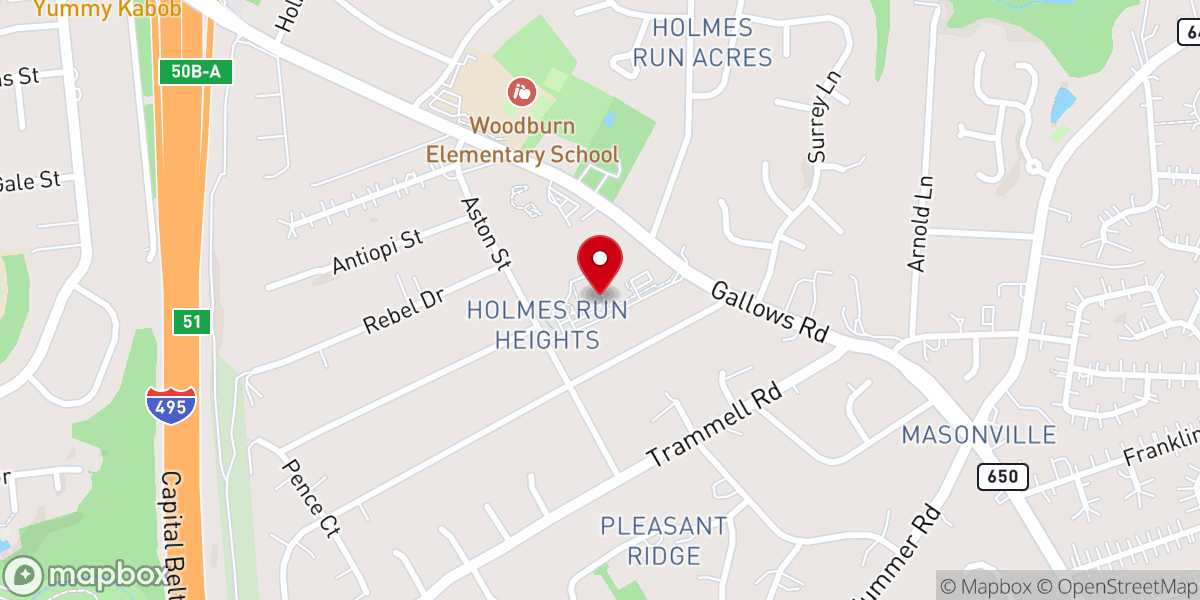 Map showing location of 워싱턴 베다니 교회 Washington Bethany Church