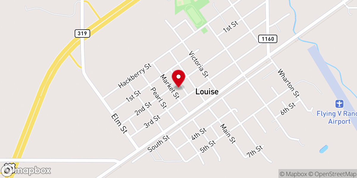Map showing location of United Methodist Church