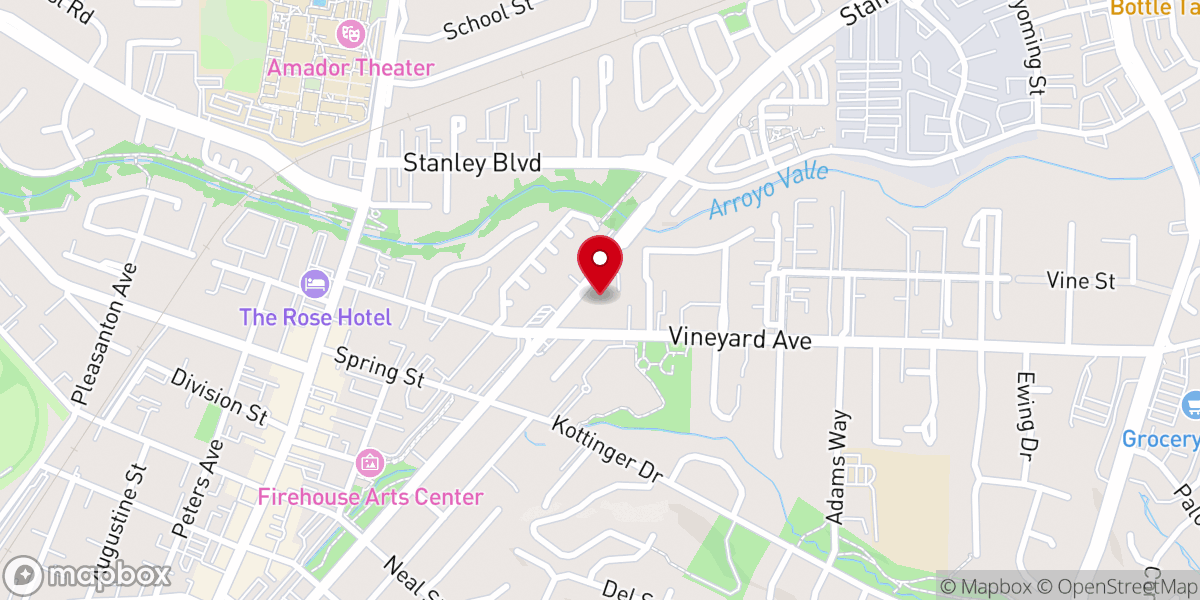 Map showing location of Rock Bible Church