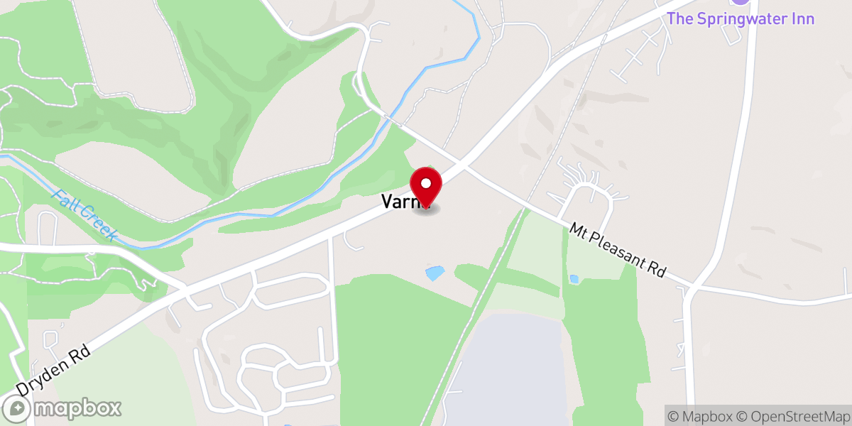 Map showing location of Varna United Methodist Church