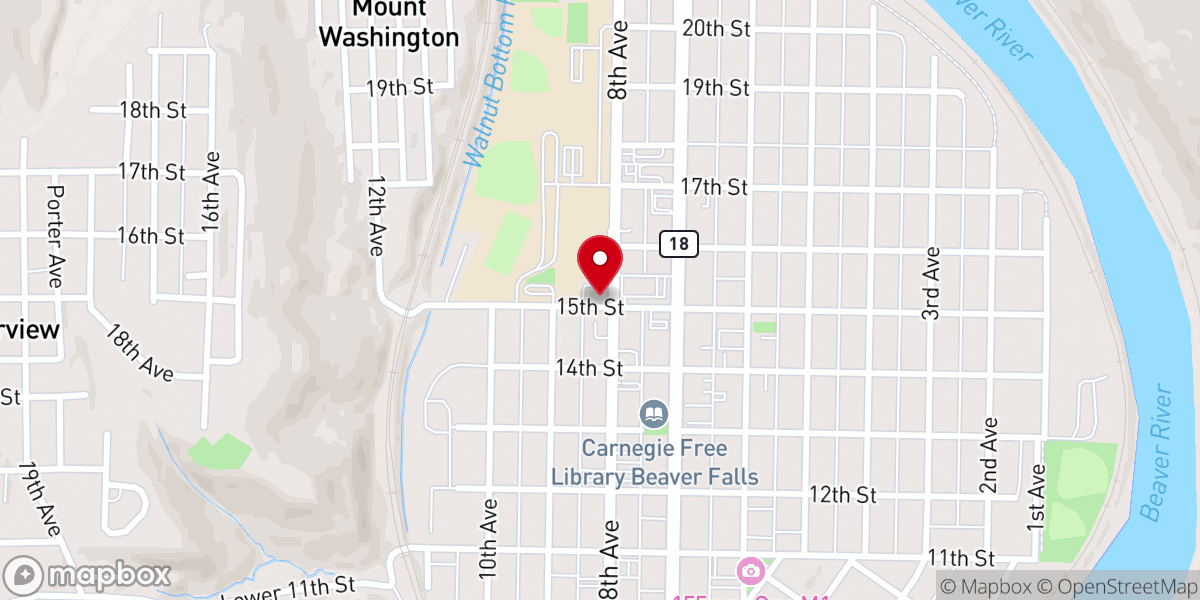 Map showing location of Saint John the Evangelist Orthodox Church