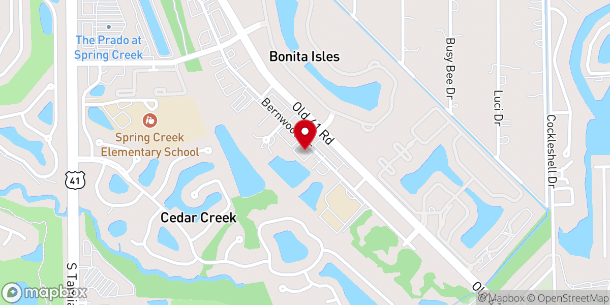 Map showing location of Bonita Springs Assistance Office